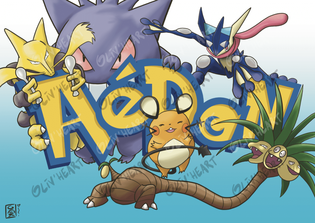 Prénom personnalisé digital - pokemon