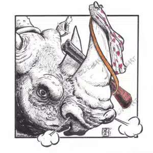 Oeuvre originale Rhinoceros