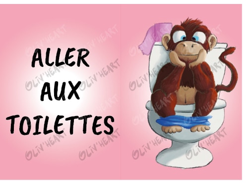 Illustration enfance jeunesse - carte de routine - digital