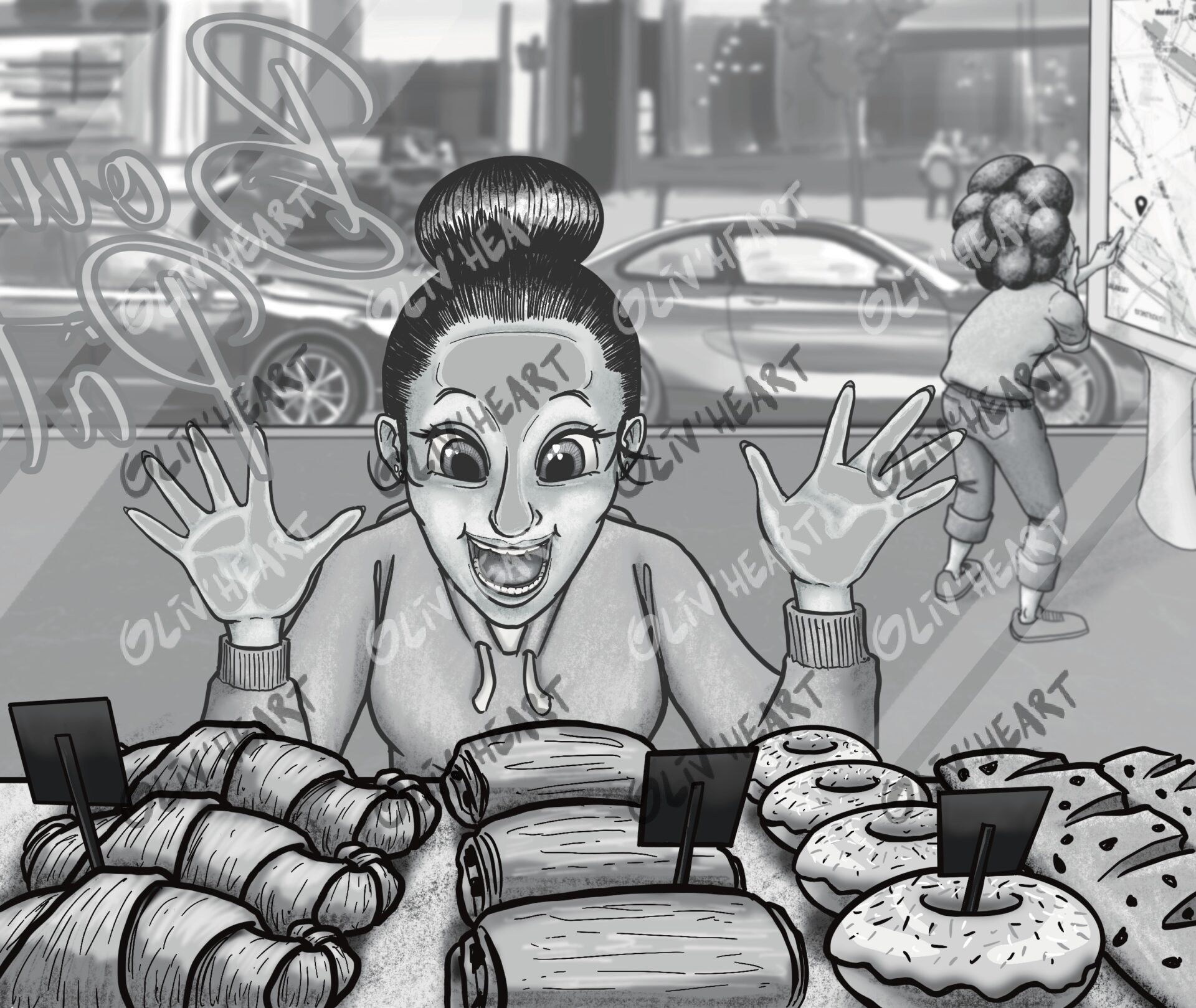 Illustrations Las Piedras Que Hablan livre éducatif espagnol- Création de personnages originaux