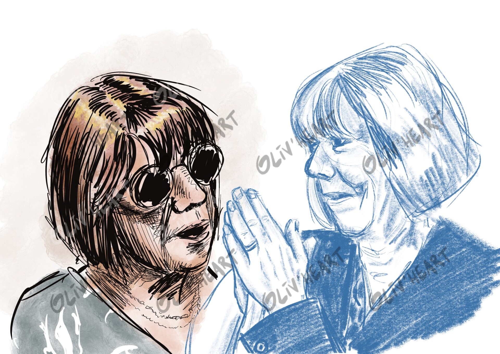 Commande Croquis rapide - Affaire Mazan