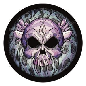 Badges 3 Badge vitrail Ombre – illustration originale Oliv’Heart
